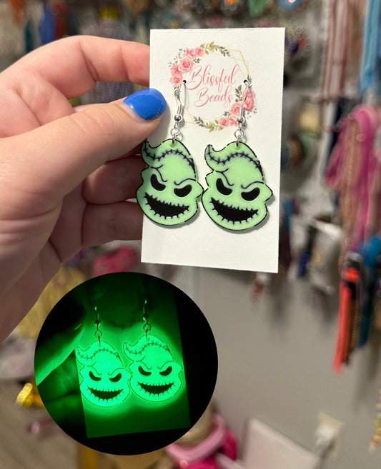 Glow-in-the-Dark OB Dangle Earrings