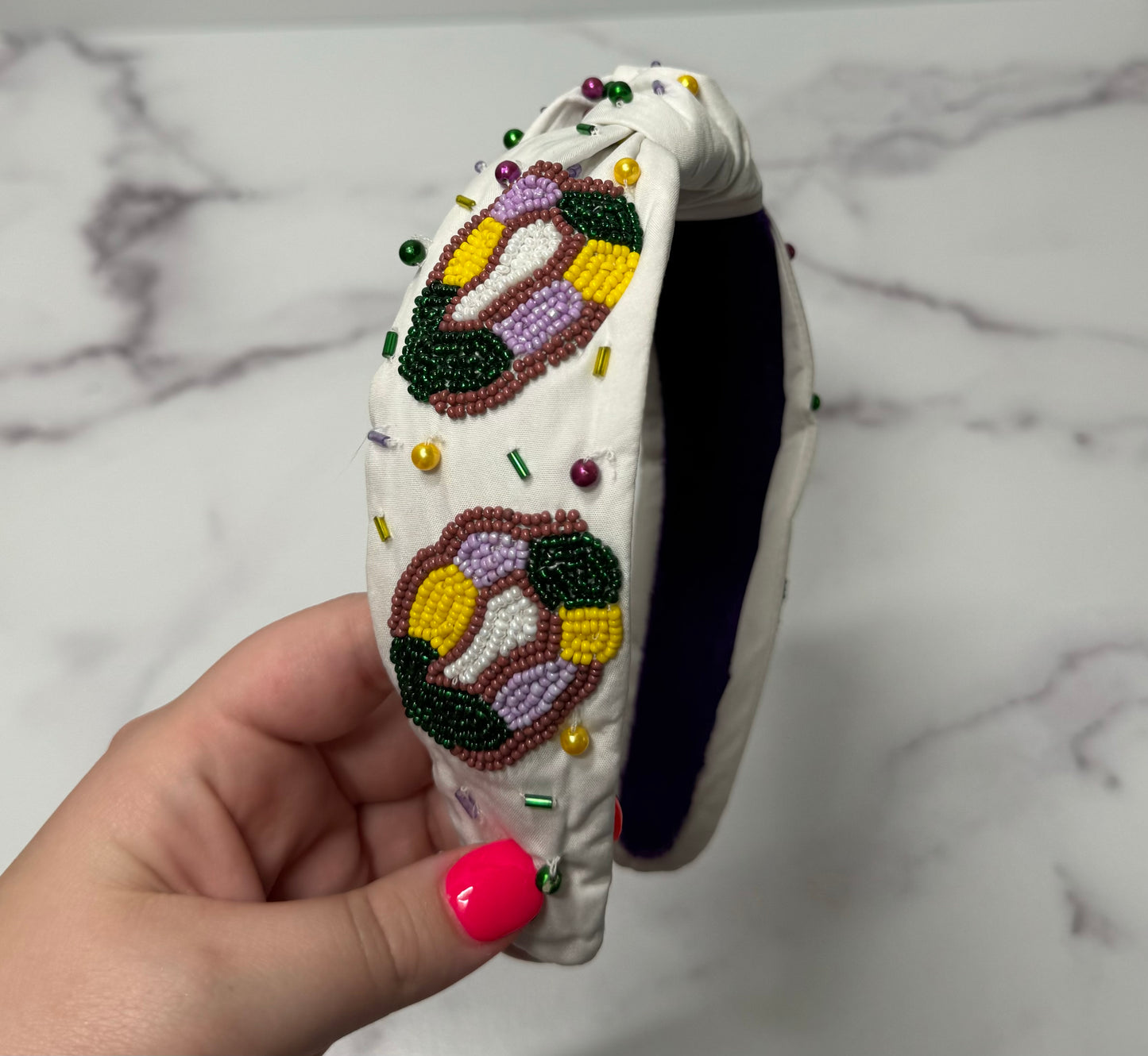 King Cake Headband
