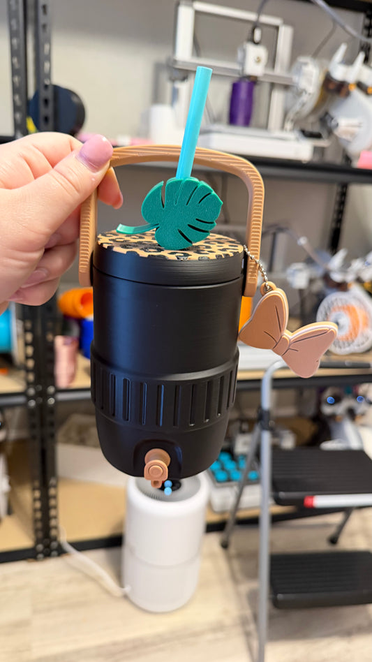 Leopard Can Holder Set