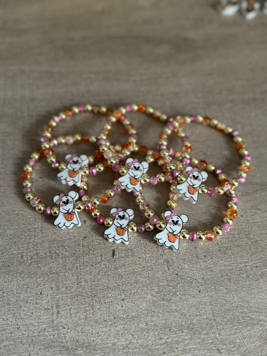 Minnie Pumpkin Cutie Ghost Bracelet