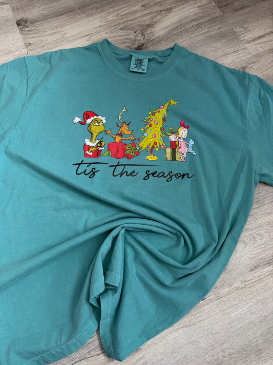 Tis the Season Grinch Comfort Colors Shirt