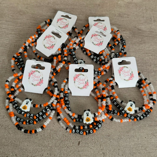 Trick-or-Treat Mickey Ghost Seed Bead Set
