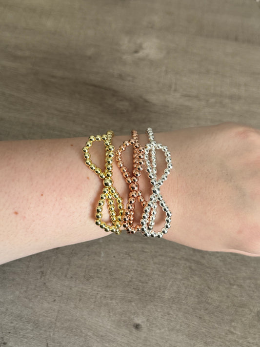 Beaded Bow Bracelet