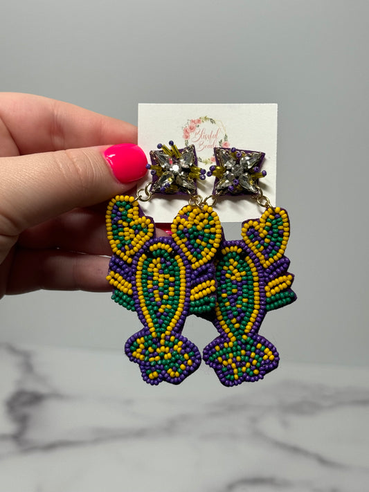 Mardi Gras Crawfish Dangles