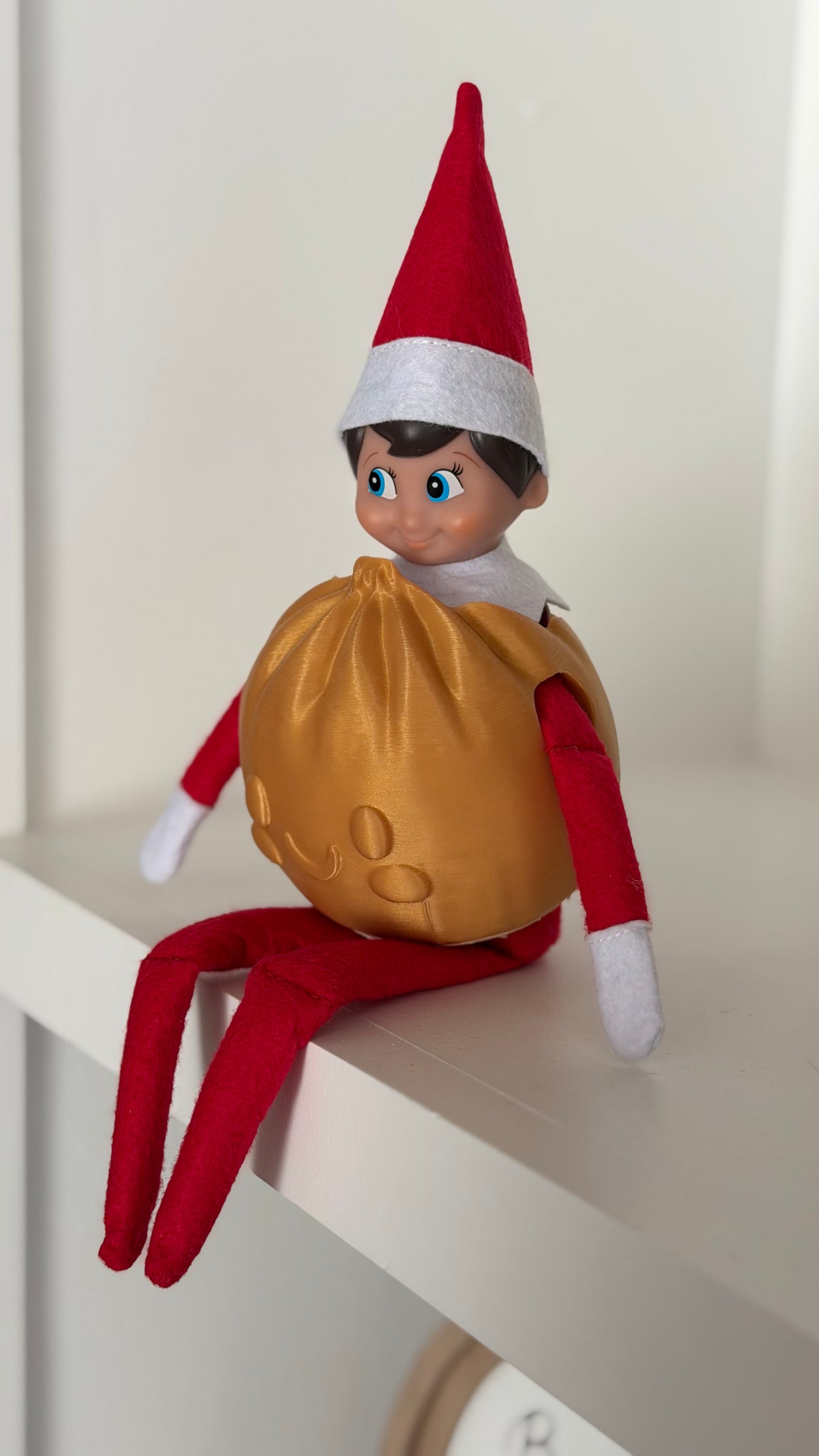 Ultra-Rare Golden Dumpling Costume for Elf on the Shelf