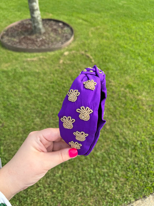 Tiger Purple Headband