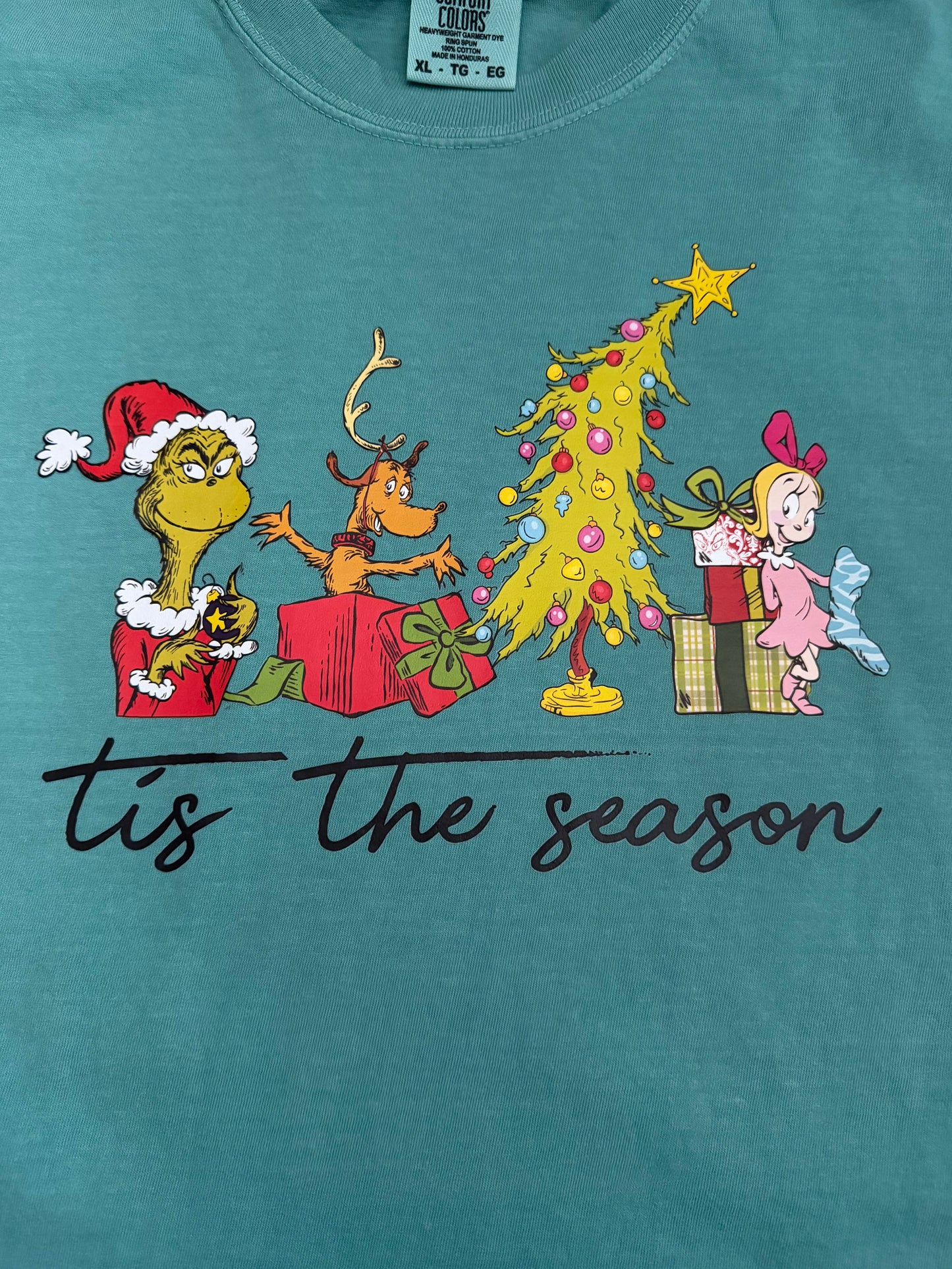 Tis the Season Grinch Comfort Colors Shirt