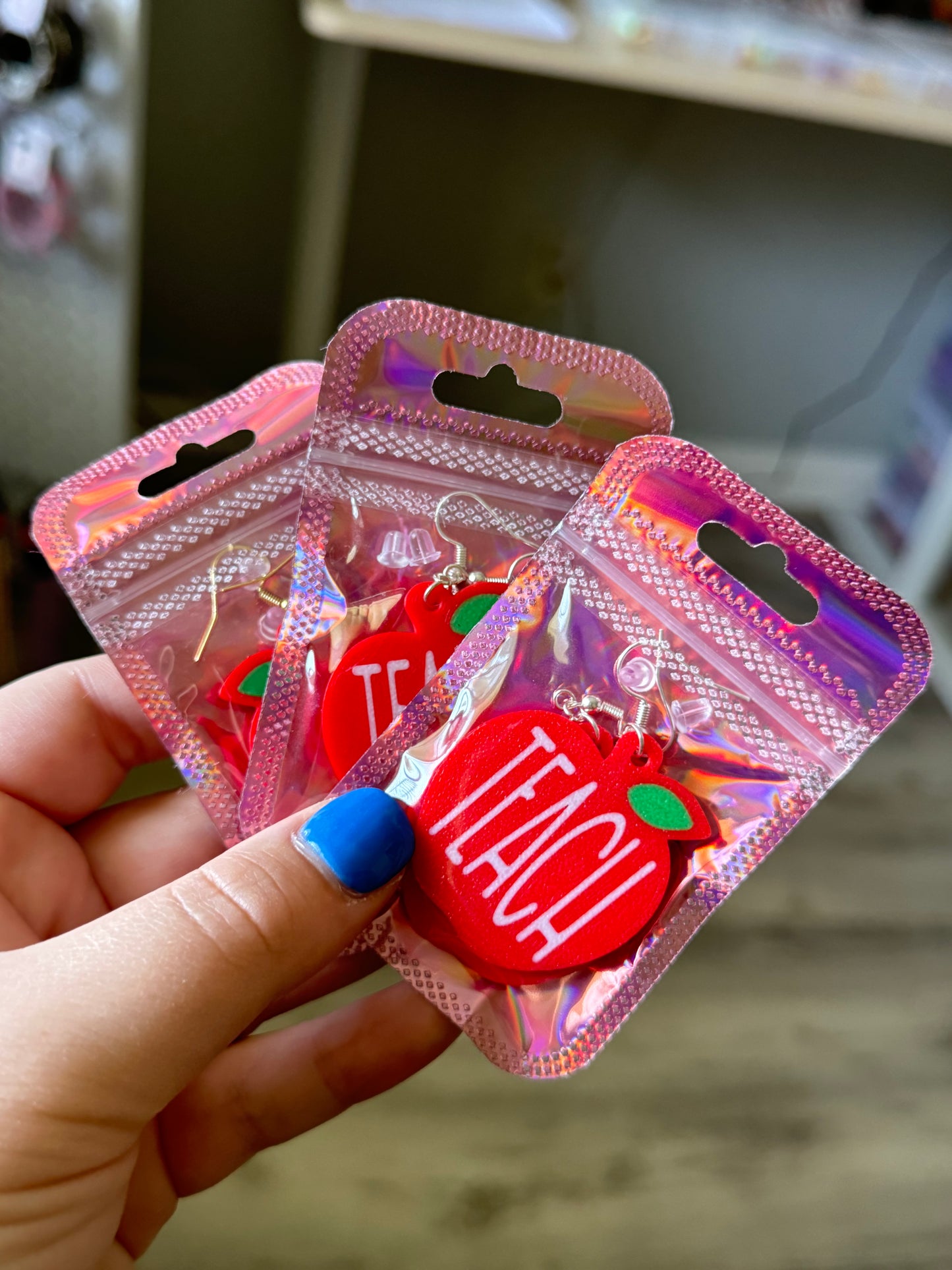 Teach Dangle Earrings