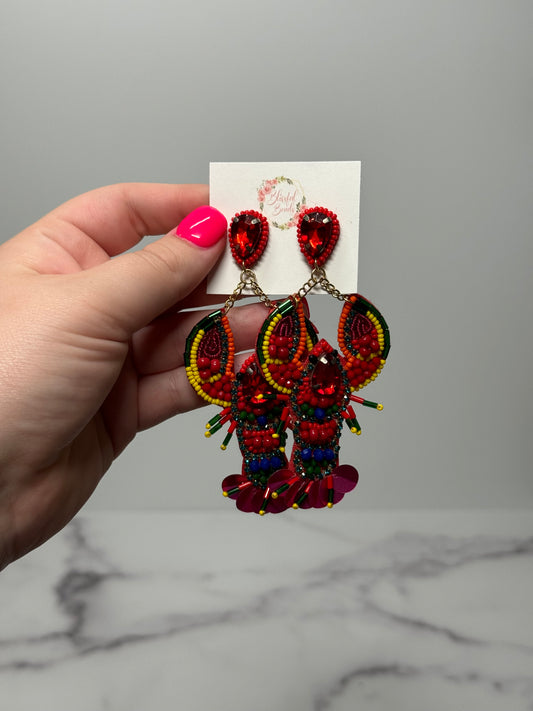 Colorful Crawfish Dangles