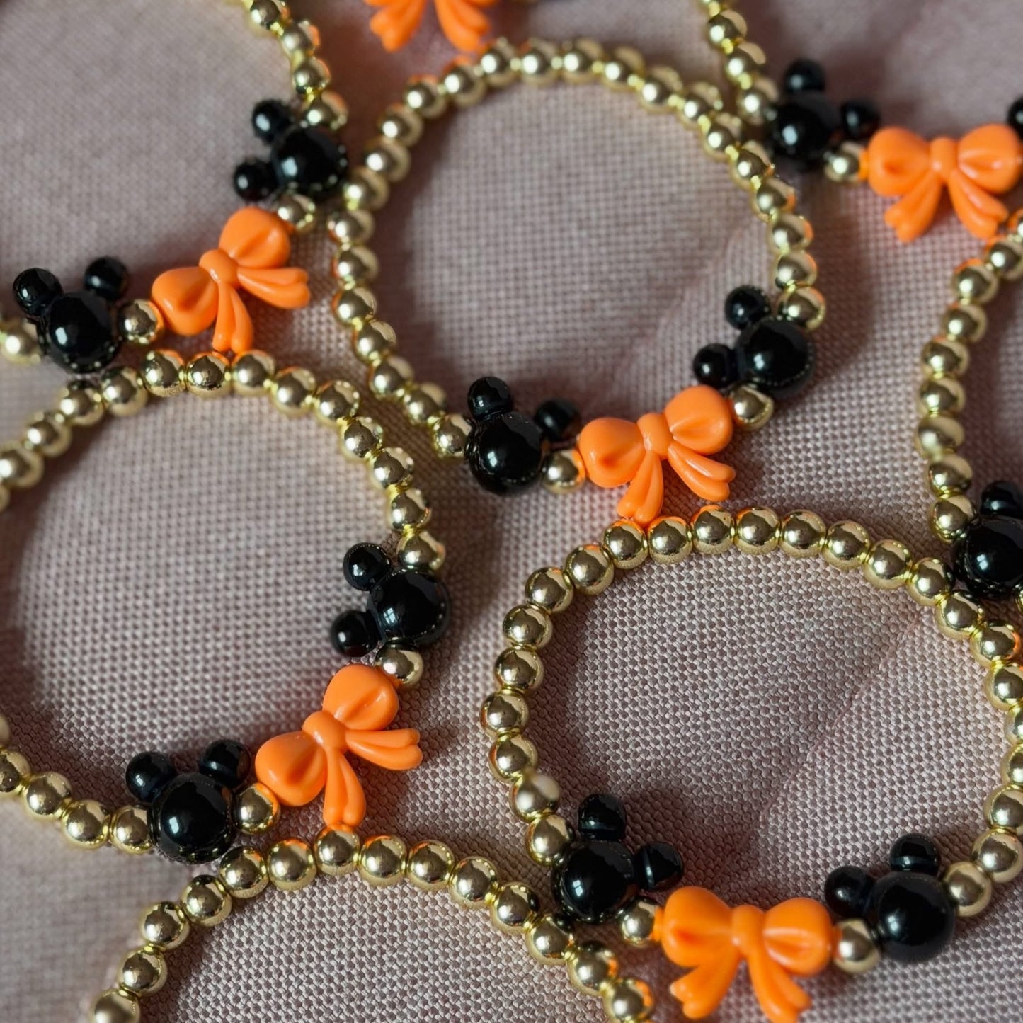 Halloween Mickey + Bow Bracelet