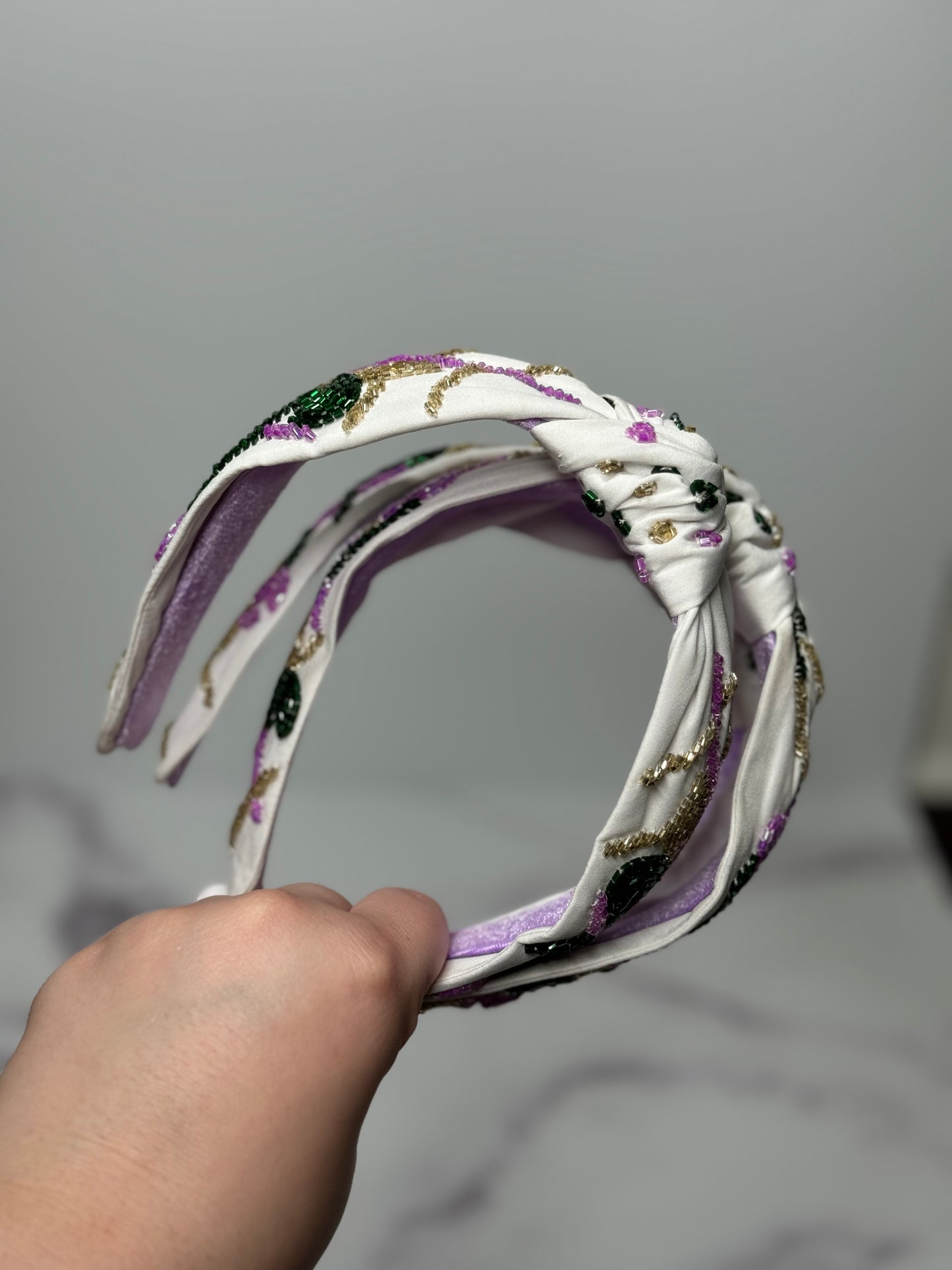 Fleur-de-lis Mardi Gras Headband