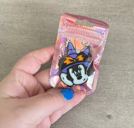 Mouse Witch Dangle Earrings