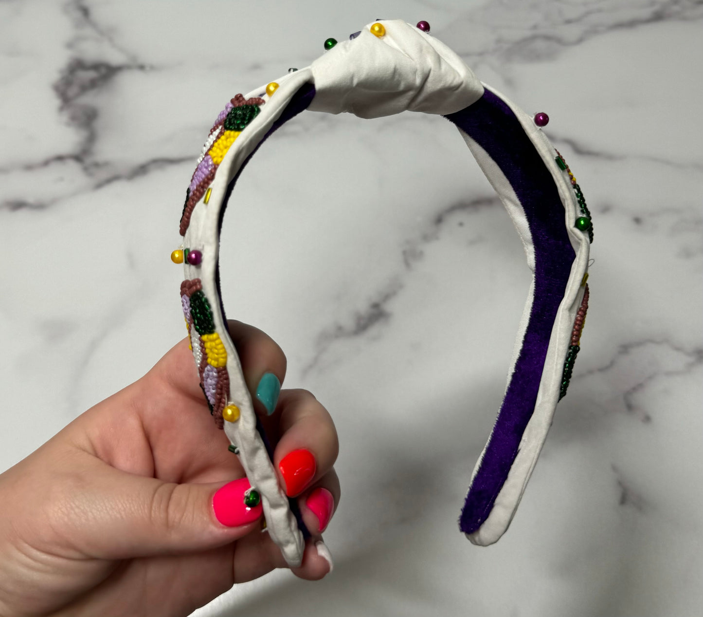 King Cake Headband
