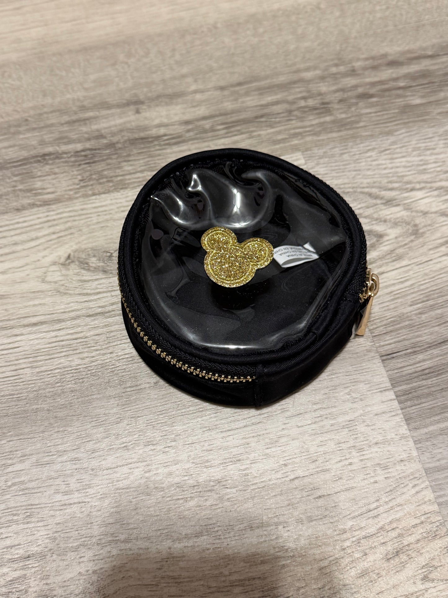 Gold Mickey + Black Bag