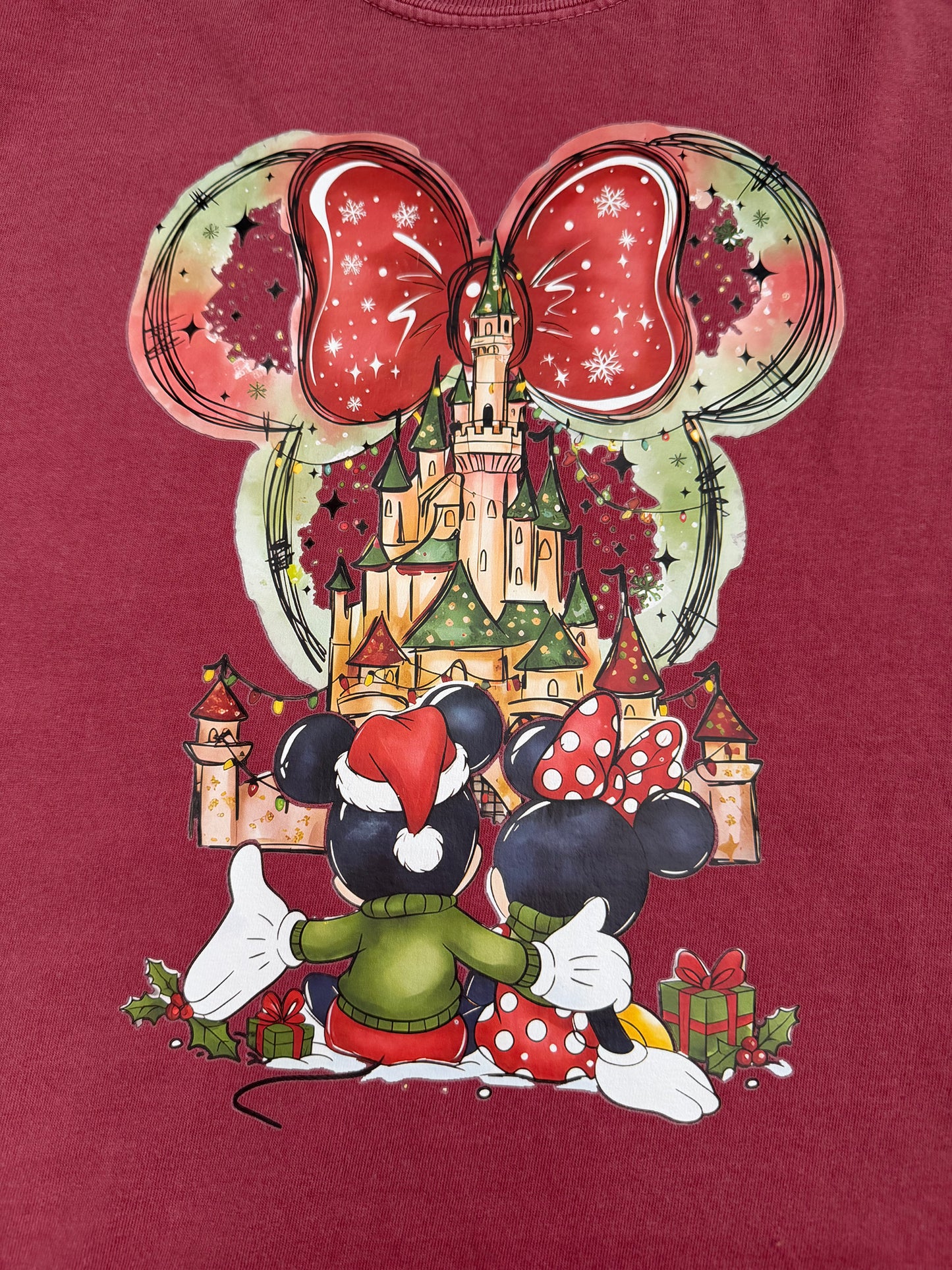 Christmas Castle Comfort Colors Shirt