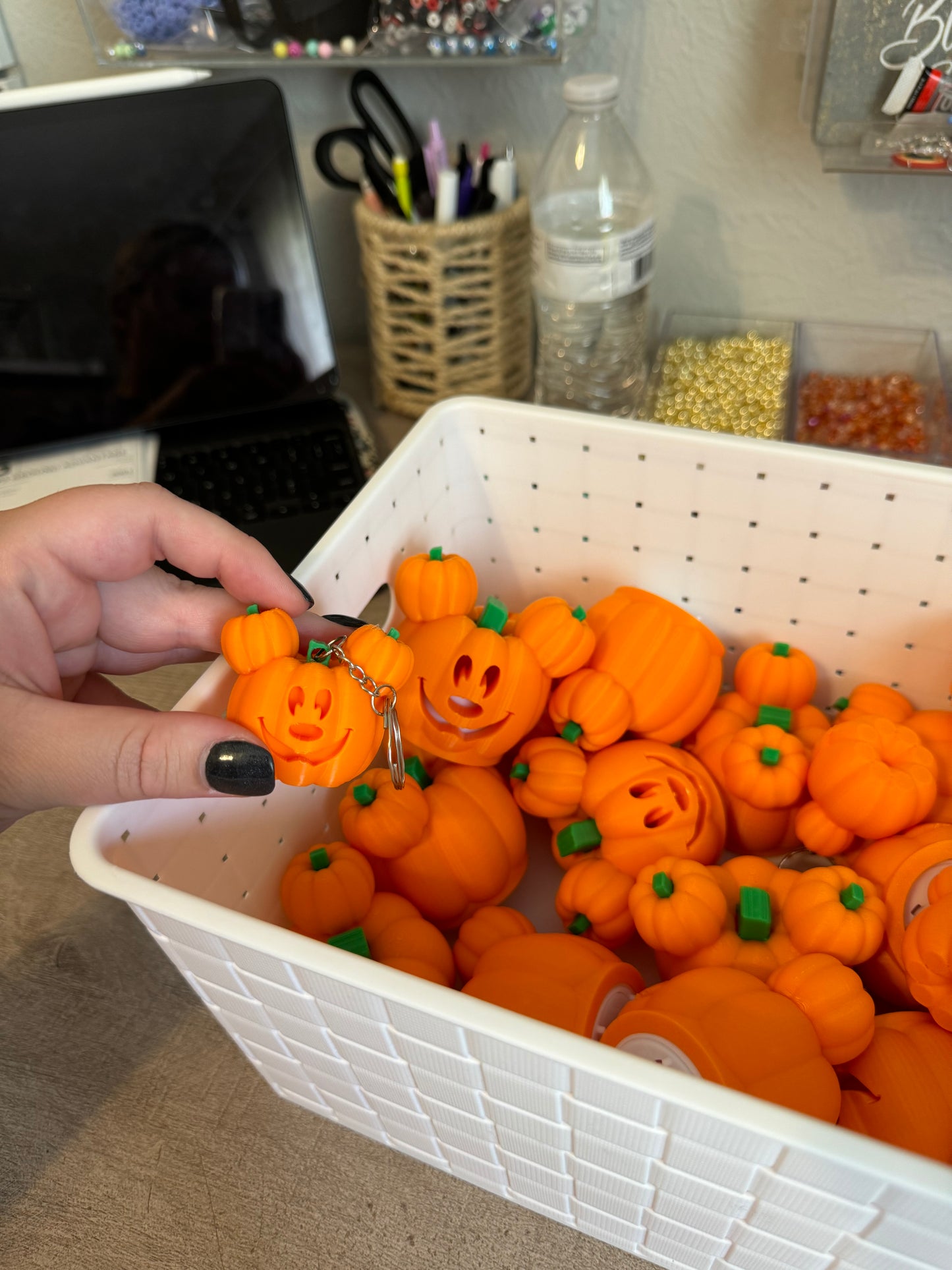 Mickey Pumpkin Keychain