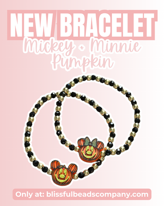 Mickey & Minnie Pumpkin Bracelets