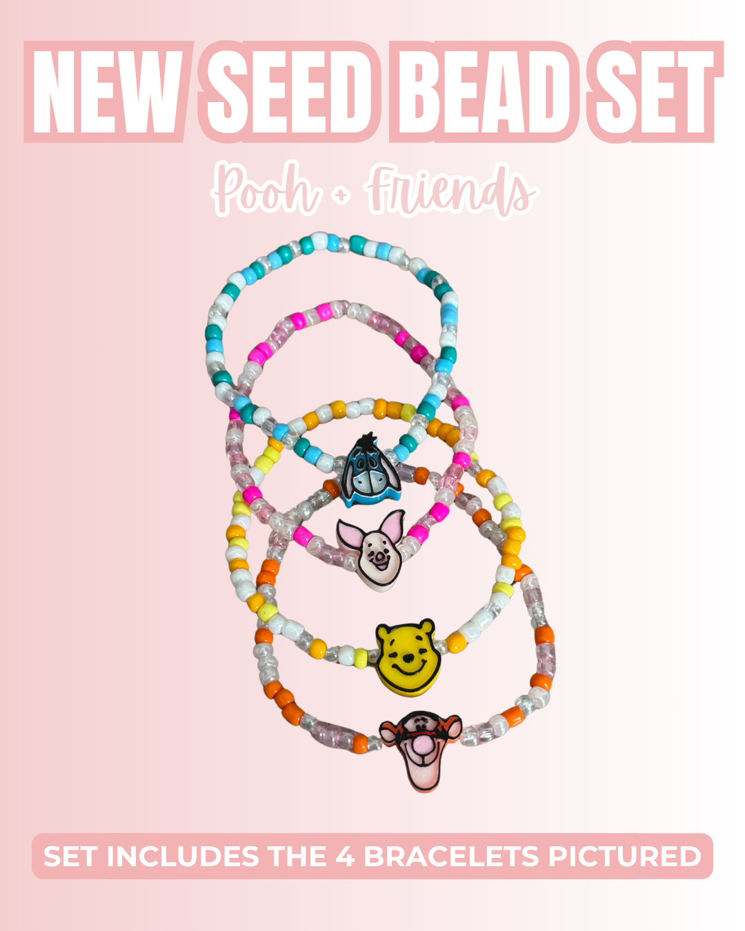 Pooh + Friends Seed Bead Set
