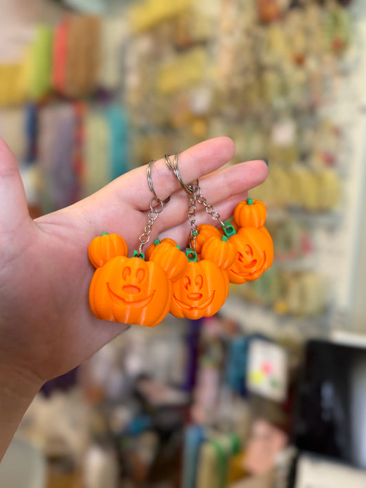 Mickey Pumpkin Keychain