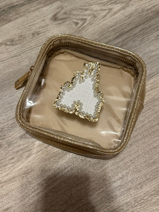 Castle Pearl Glitter Bag
