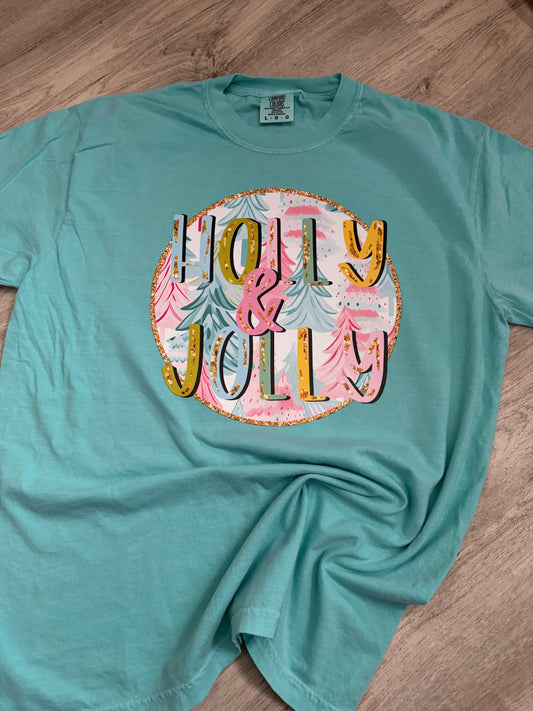 Holly and Jolly Comfort Colors Shirt