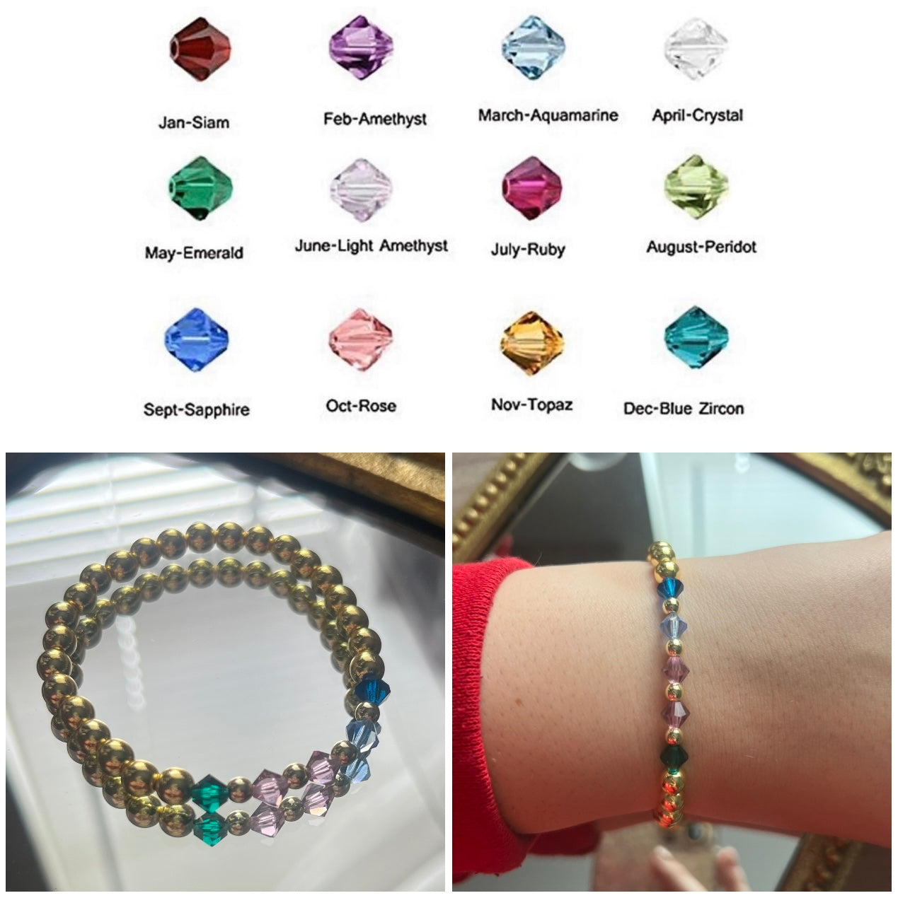 Birth Crystal Bracelet