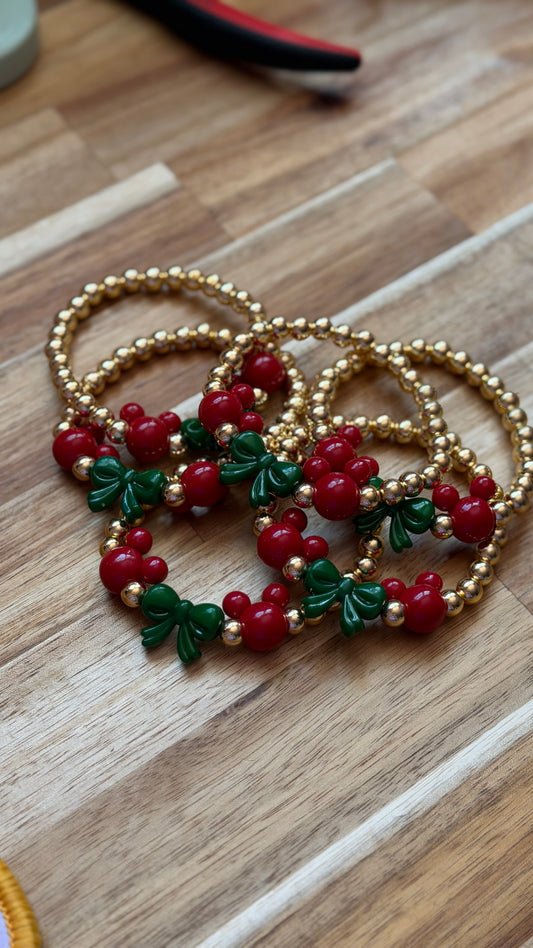 Christmas Bow + Mickeys Bracelet
