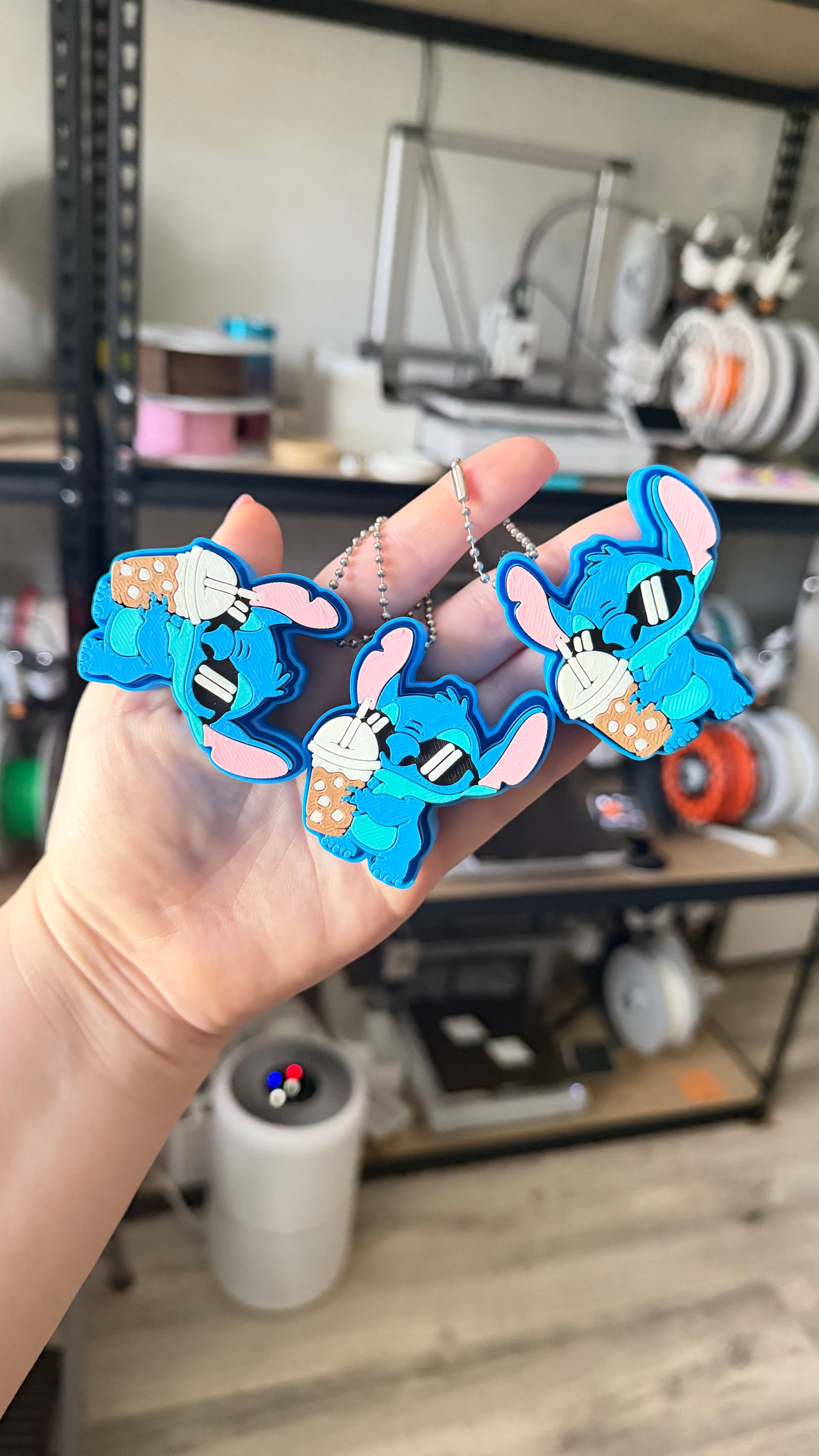 Stitch Iced Coffee Fidget Clickers