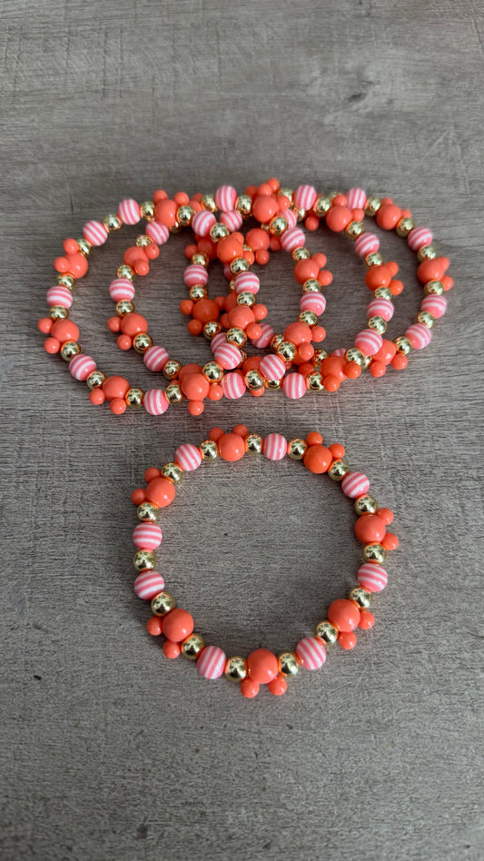 Magical Pink Stripe Valentine Bracelet