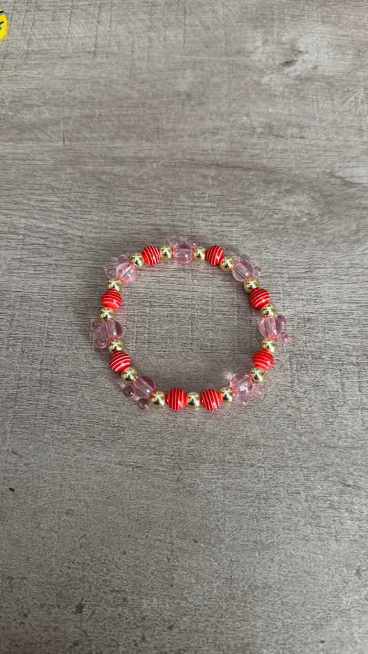 Magical Red Stripe Valentine Bracelet