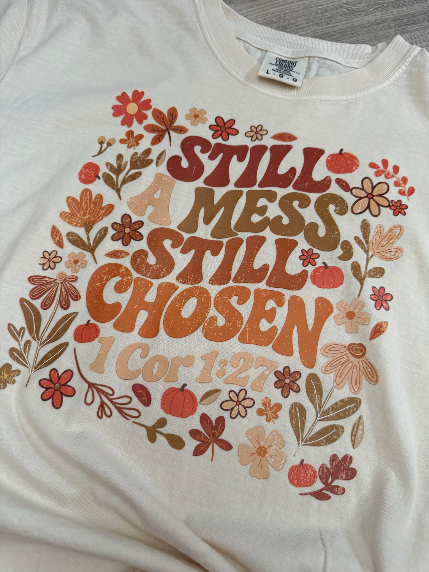 1 Cor 1:27 Bible Verse Comfort Colors Shirt