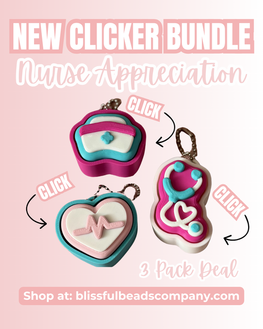 Nurse Appreciation Fidget Clicker 3-Pack Bundle