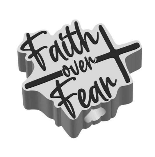 Faith Over Fear Straw Topper