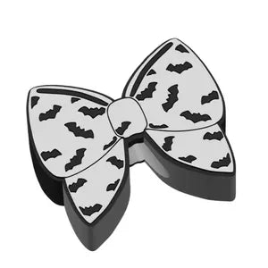 Spooky Bat Bow Straw Topper