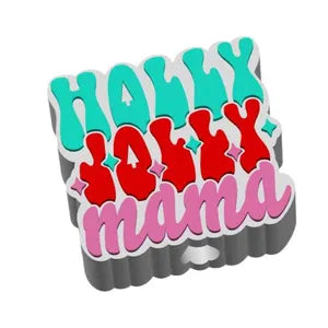 Holly Jolly Mama Straw Topper