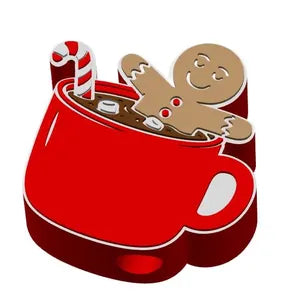 Hot Cocoa Gingerbread Straw Topper