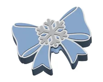 Snowflake Bow Straw Topper