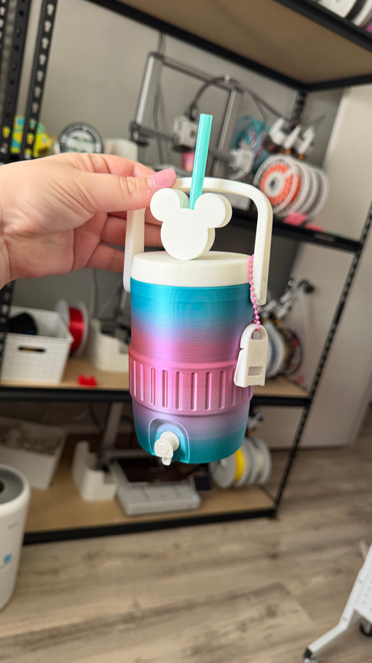 Pink + Blue Ombré Can Holder Set