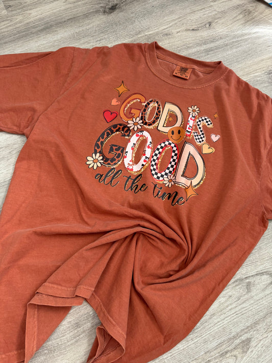 God is Good Comfort Colors Shirt- SIZE XL