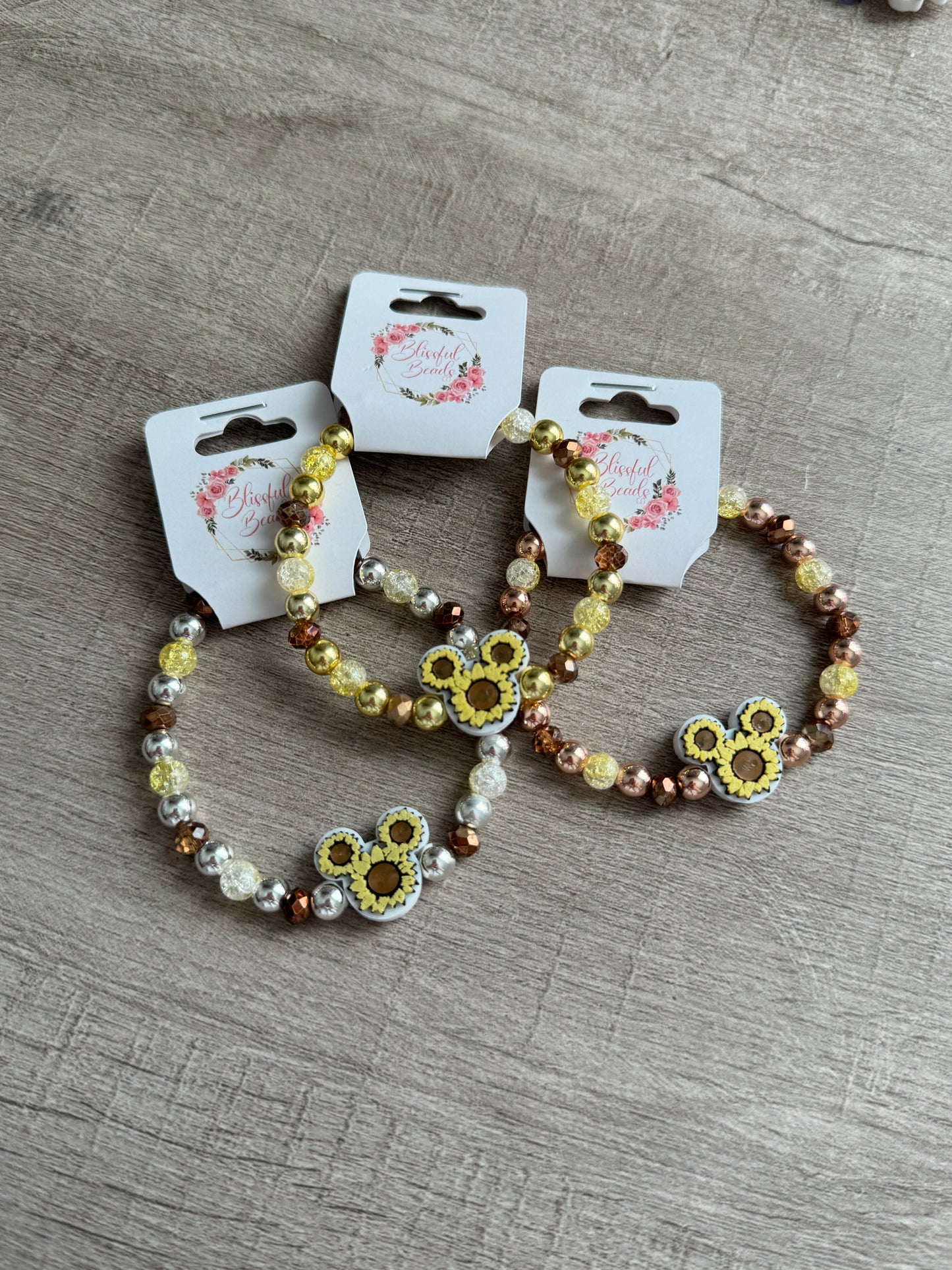 Mickey Sunflower Bracelet