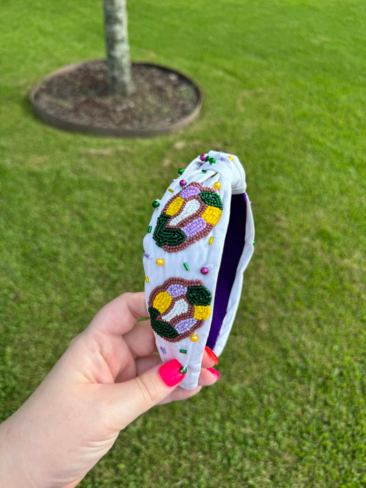 King Cake Headband