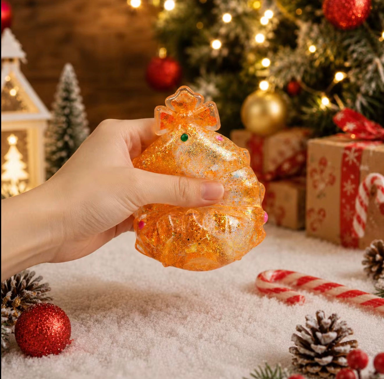 Christmas Tree Glitter Squishy
