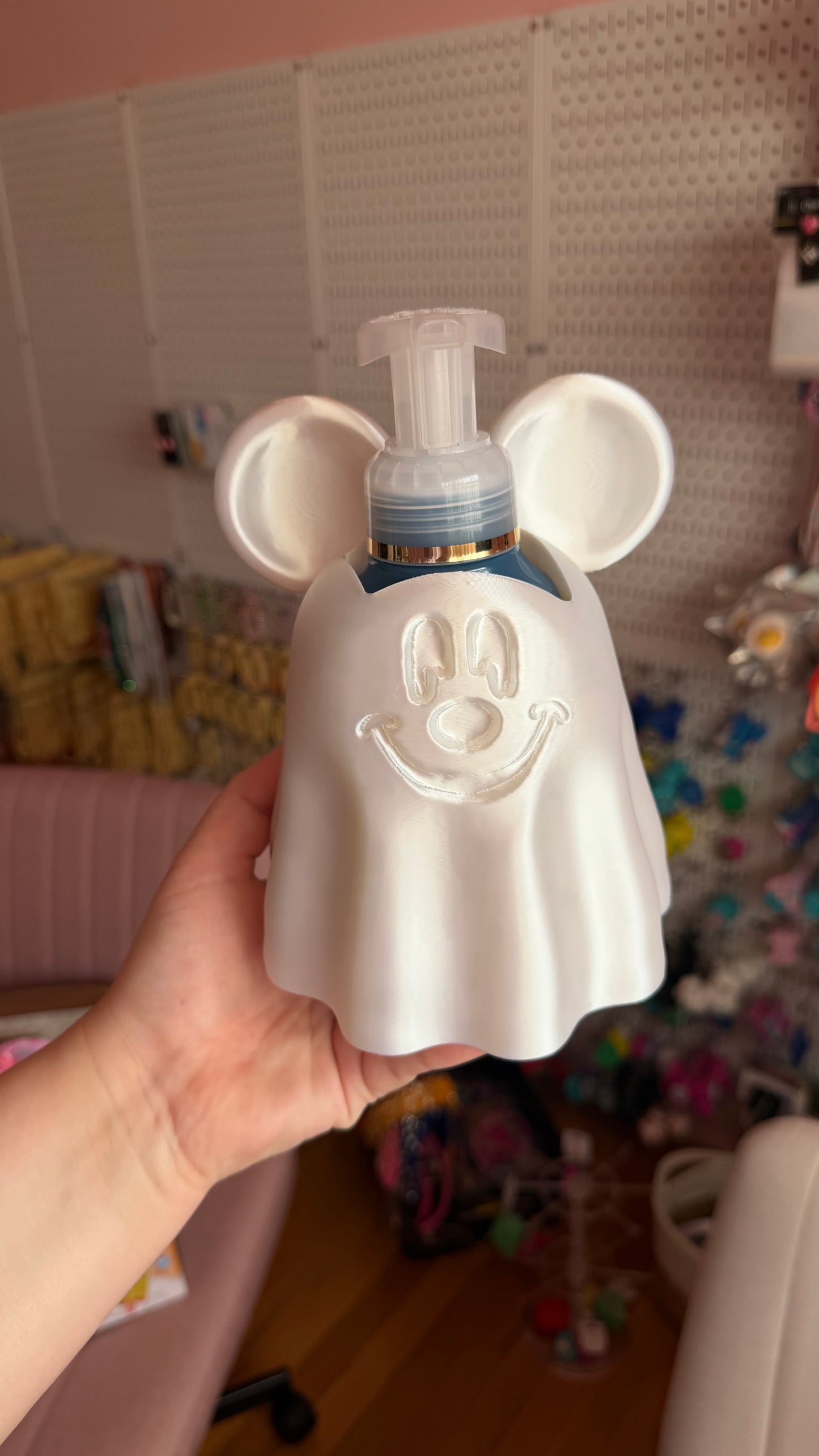 Silk White Mickey Ghostie Soap Holder