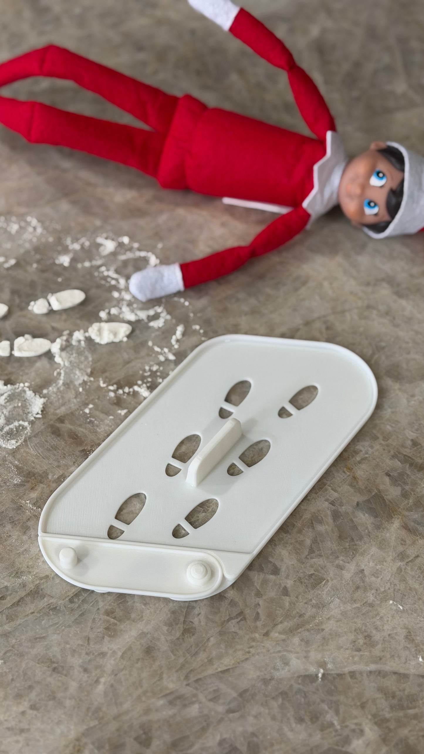 Elf Footprint Snow Stencil Tool