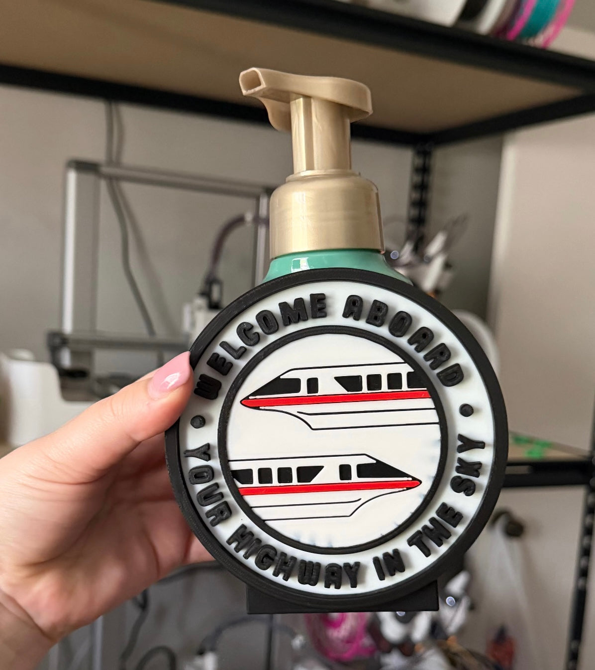 Monorail Soap Holder