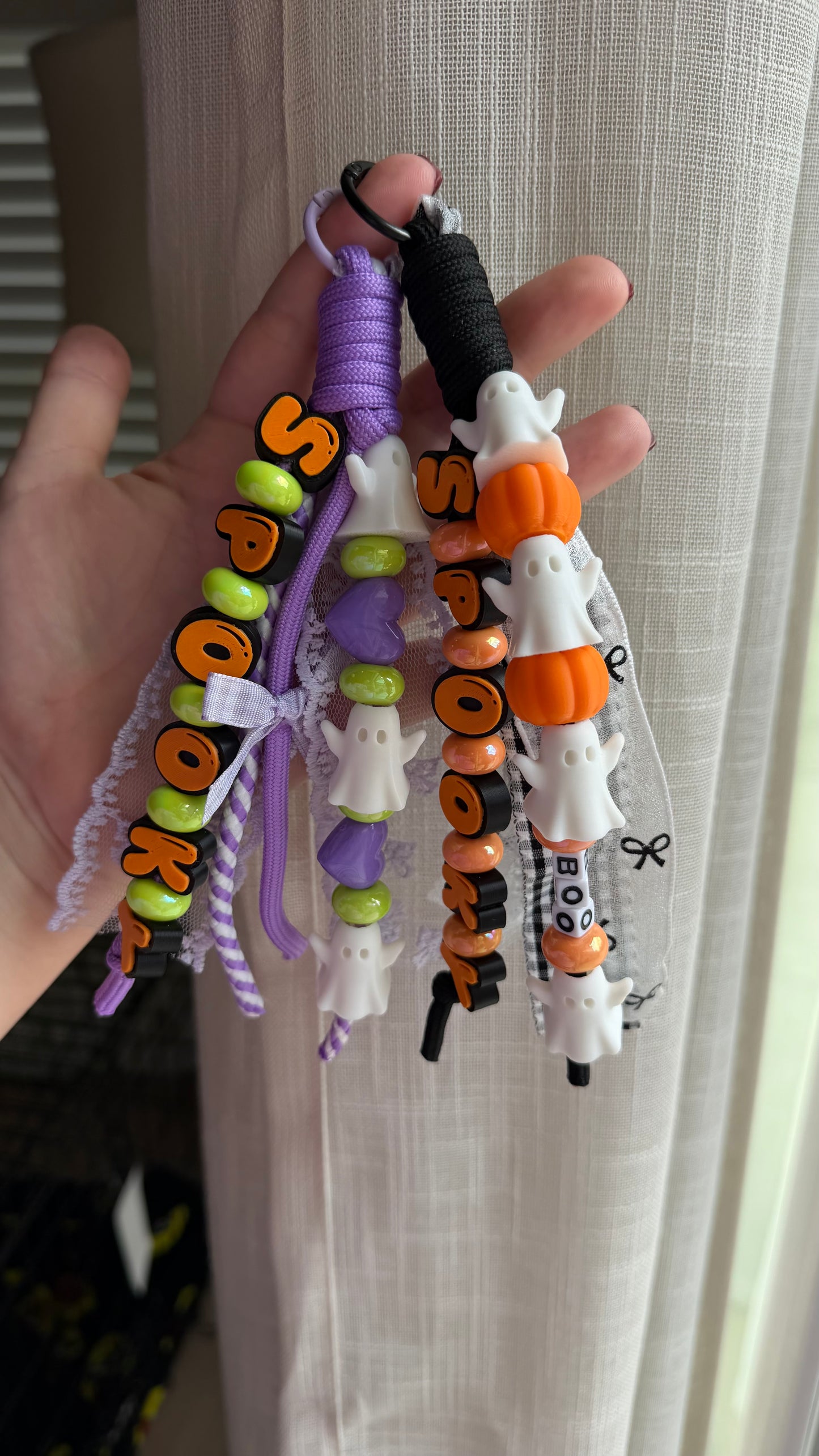 Spooky Paracord Keychain- READY TO SHIP