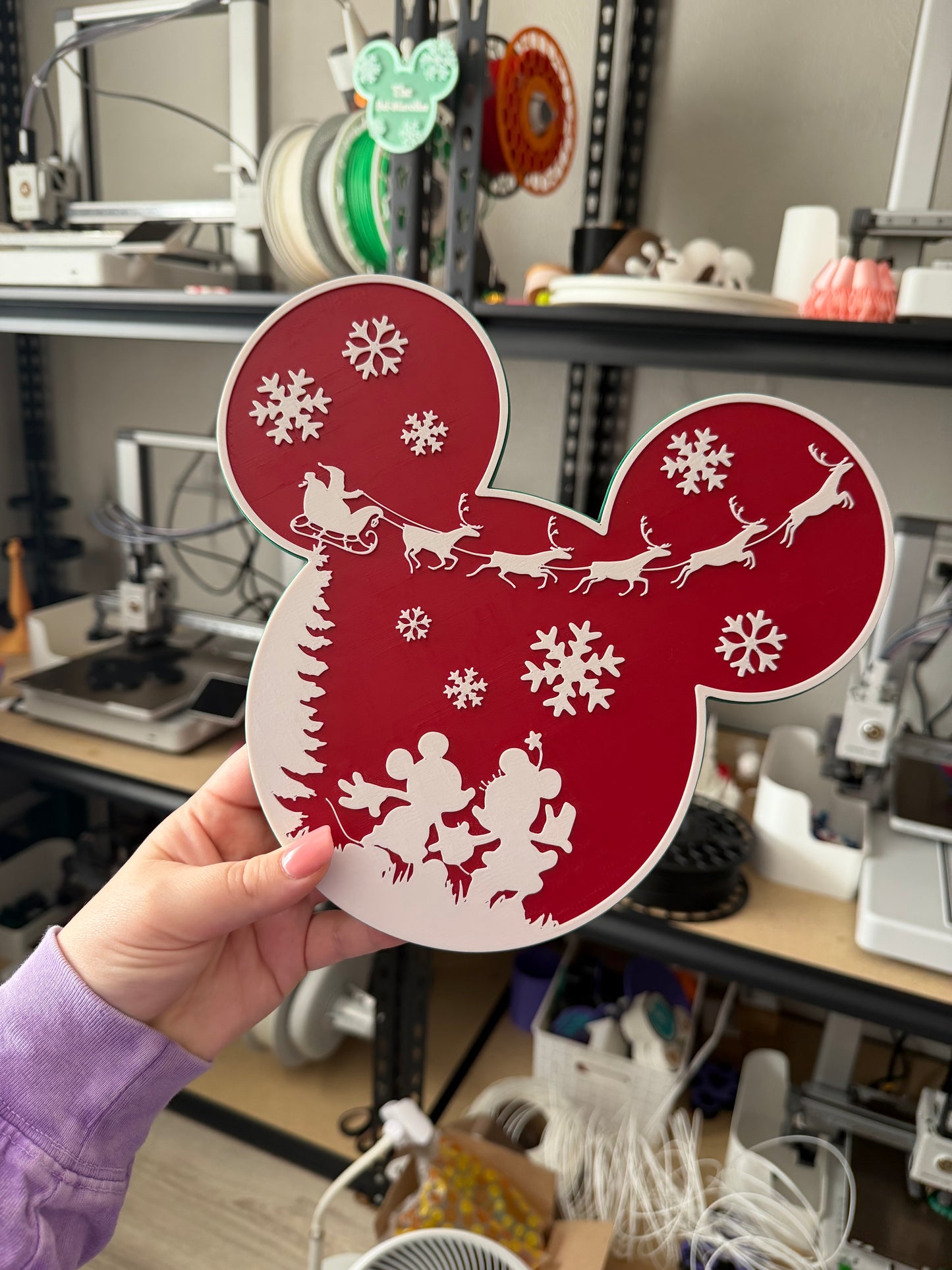 Magical Santa Mouse Sign