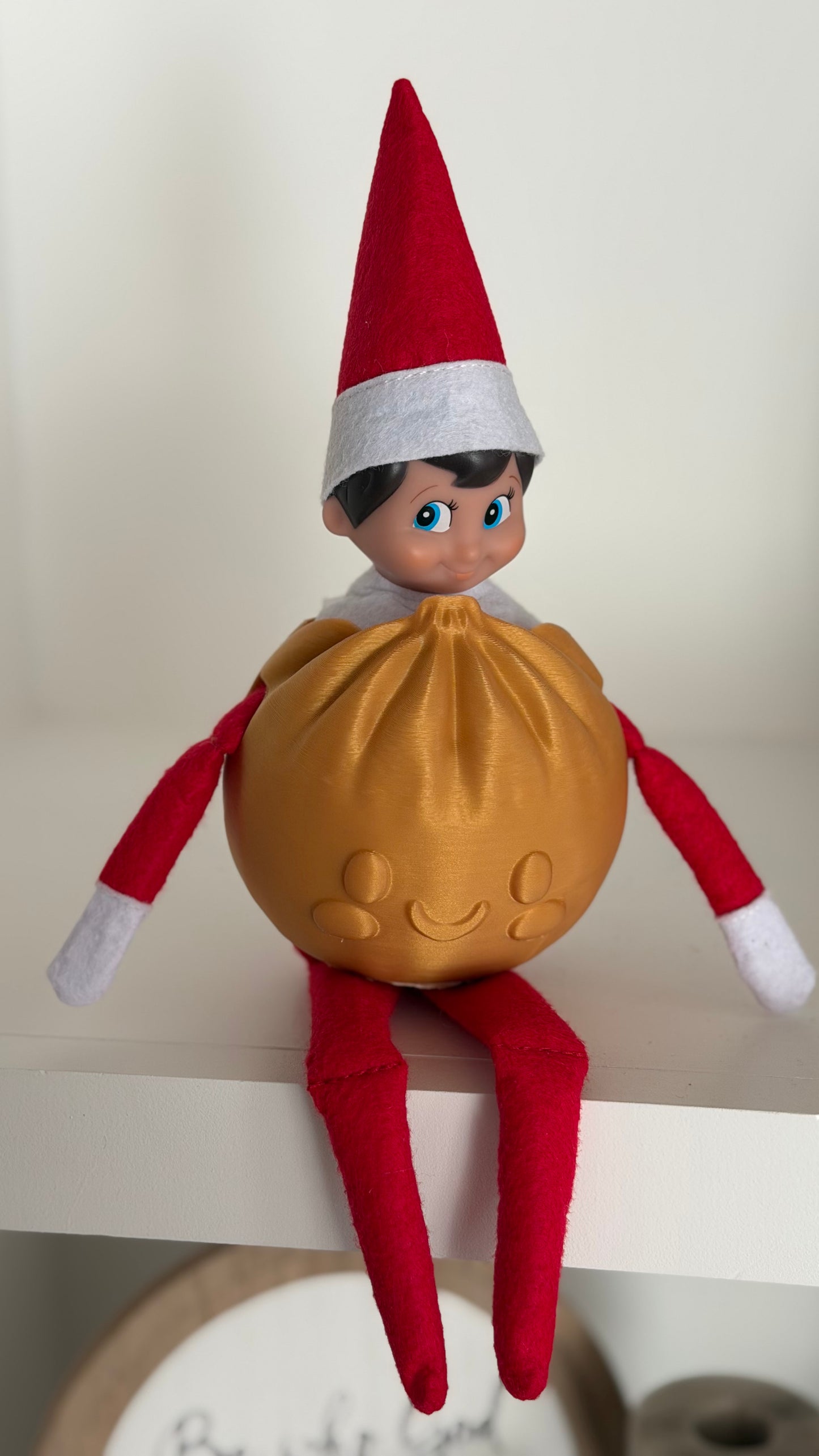 Ultra-Rare Golden Dumpling Costume for Elf on the Shelf