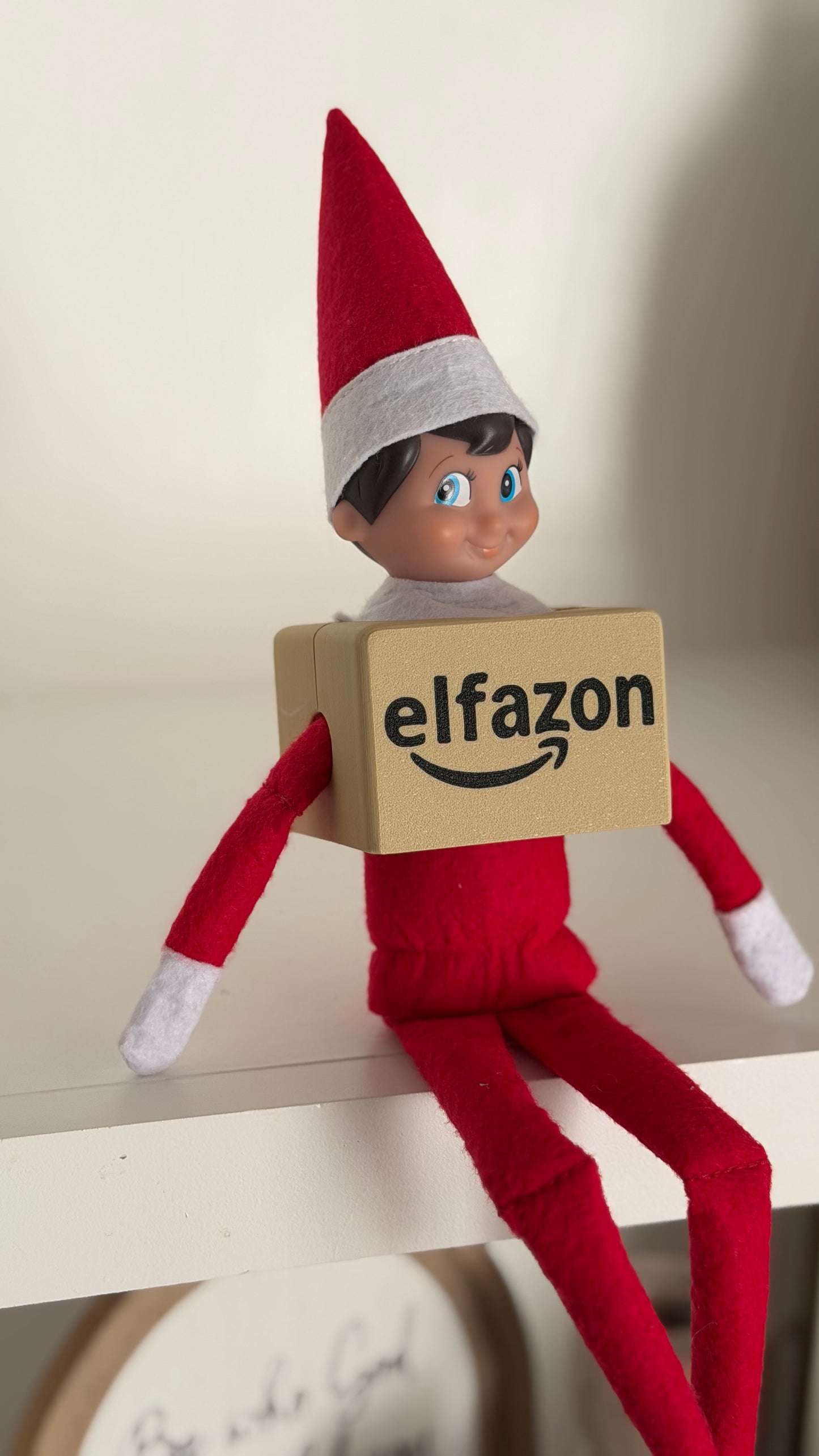 "Elfazon" Mini Delivery Box Costume for Elf on the Shelf