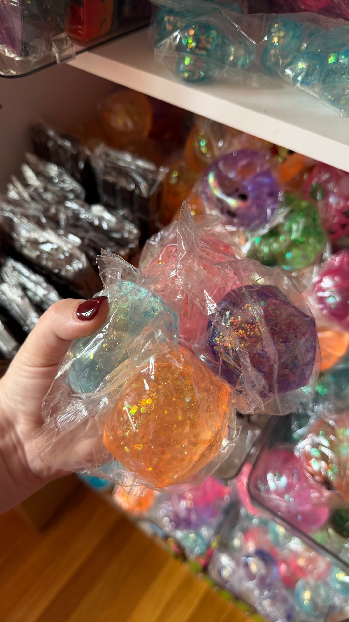 Geometric Glitter Squishy